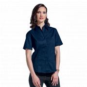 Brushed Cotton Twill Blouse Short Sleeve Ladies