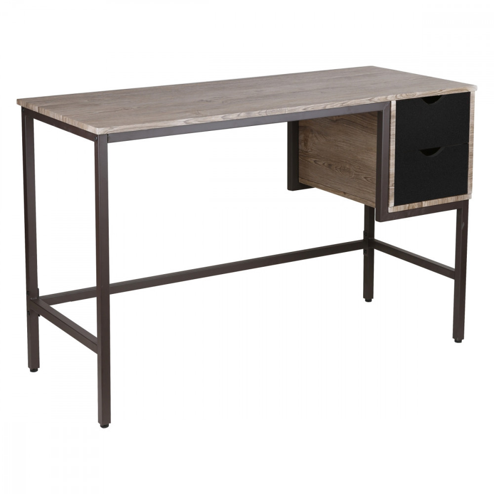 Rampart Office Desk with Two Drawers Powder Coated Steel