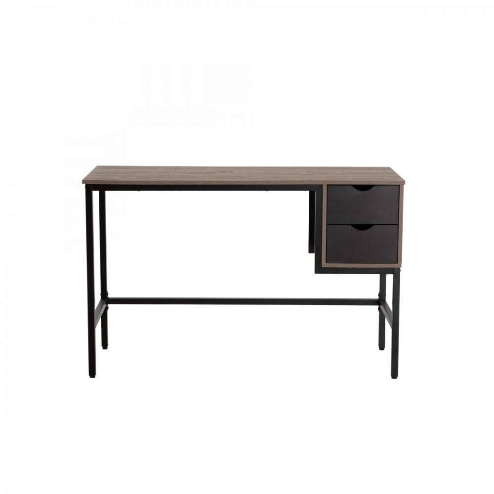 Rampart Office Desk with Two Drawers Powder Coated Steel