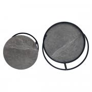 Indus Nesting Coffee Table Marble Grey - 2 Piece