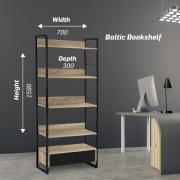 Baltic Wide Bookshelf with Large Drawer