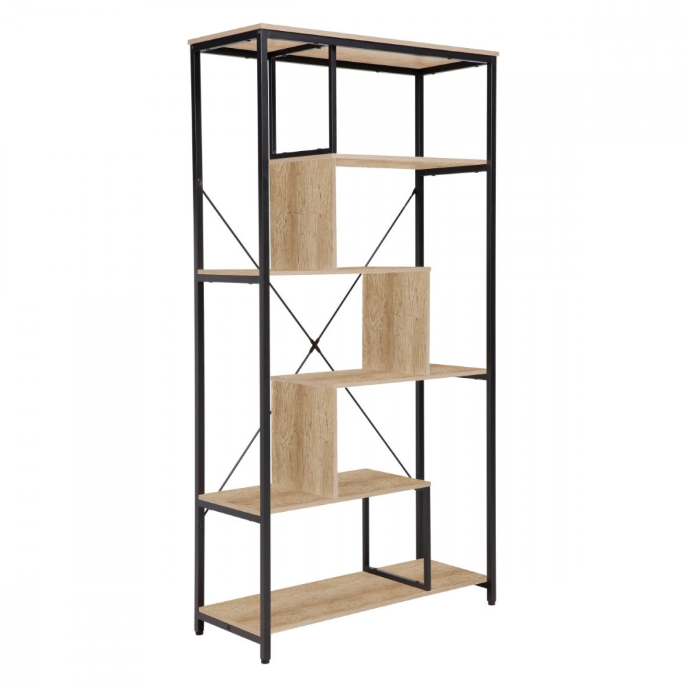 Vector Large Bookshelf with Steel Frame