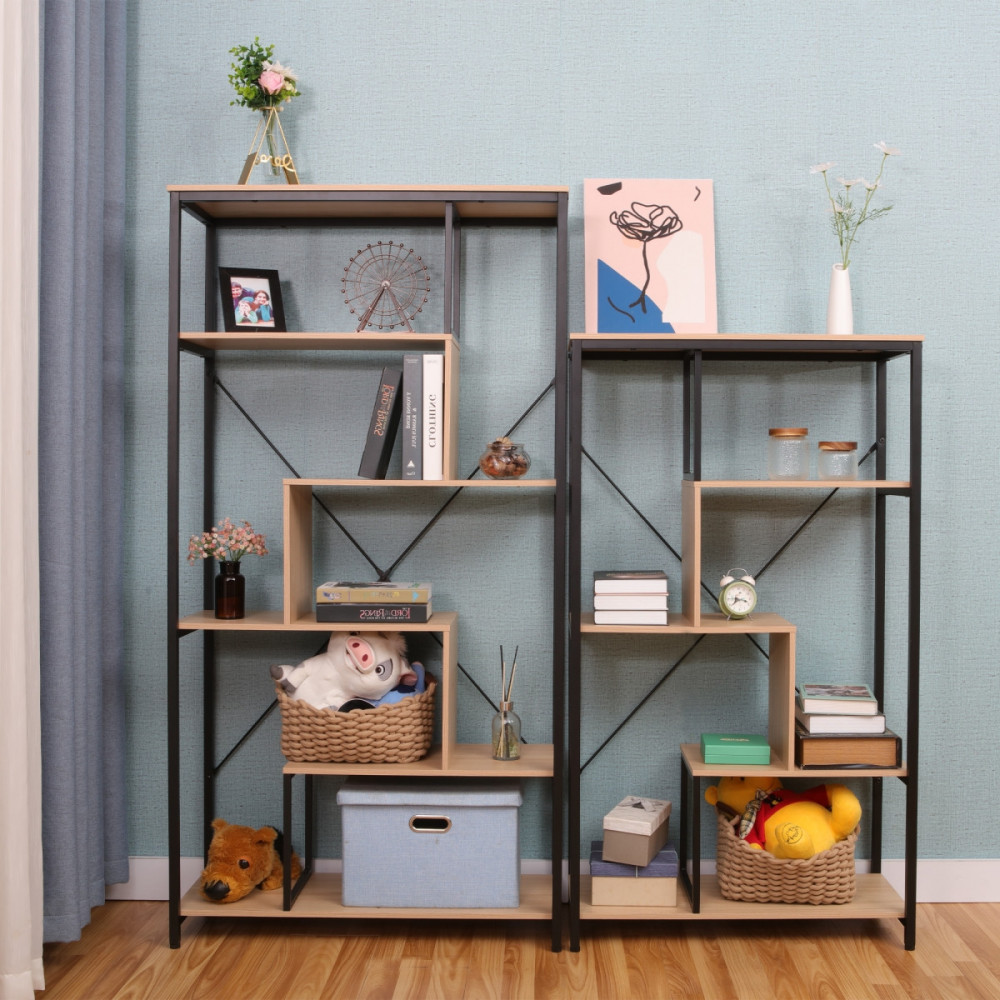 Vector Large Bookshelf with Steel Frame