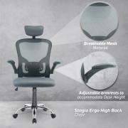 Stagio Ergo High Back Chair - Grey