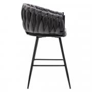 Premium Florest Large Velvet Barstool - 2 Pack