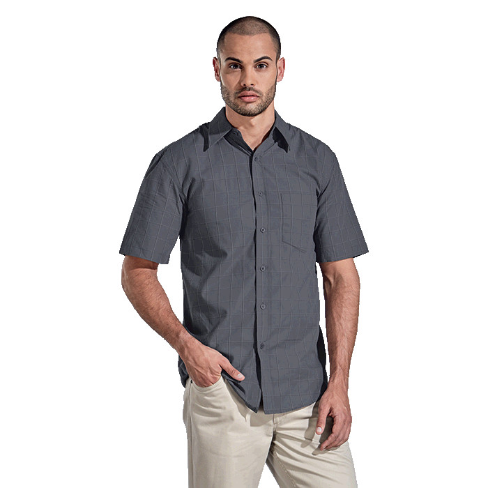 Mens Metro Check Lounge Short Sleeve