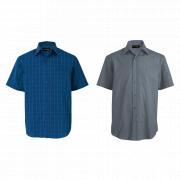 Mens Metro Check Lounge Short Sleeve