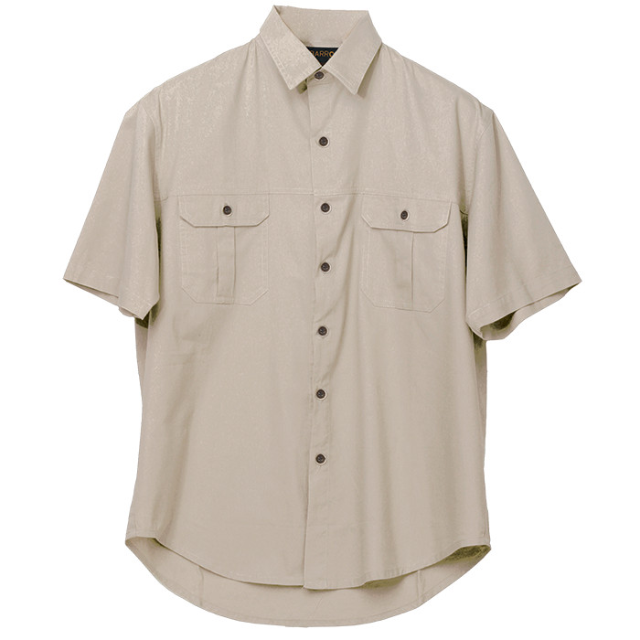 Mens Plain Bush Shirt