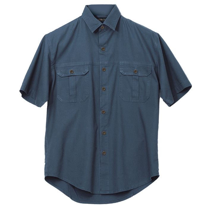 Mens Plain Bush Shirt