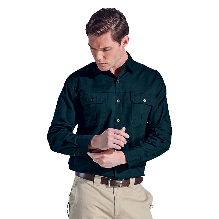 Mens Bush Shirt Long Sleeve