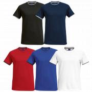 Mens 175g Ringer T-Shirt Polyester Eyelet