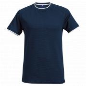 Mens 175g Ringer T-Shirt Polyester Eyelet