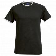 Mens 175g Ringer T-Shirt Polyester Eyelet