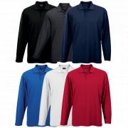 Mens 175g Pique Knit Long Sleeve Golfer