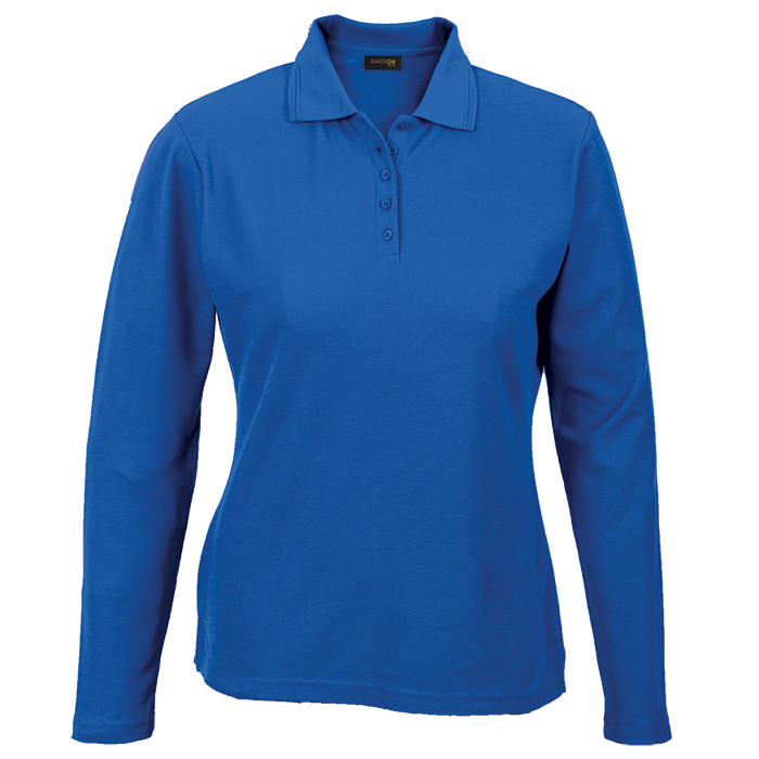 Ladies 175g Pique Knit Long Sleeve Golfer