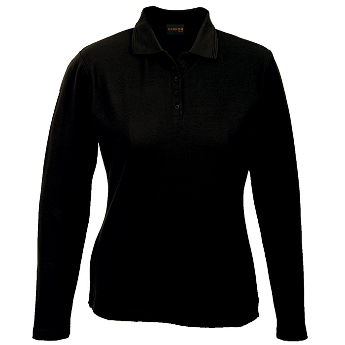 Ladies 175g Pique Knit Long Sleeve Golfer