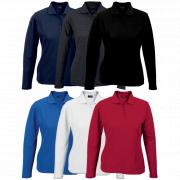 Ladies 175g Pique Knit Long Sleeve Golfer