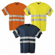 Mens 150g Poly Cotton Safety T-Shirt With Tape