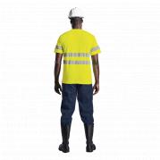 Mens 150g Poly Cotton Safety T-Shirt With Tape