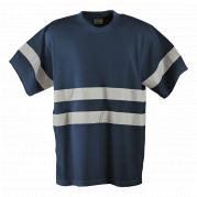 Mens 150g Poly Cotton Safety T-Shirt With Tape