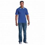 Mens Jacquard Collar Golfer