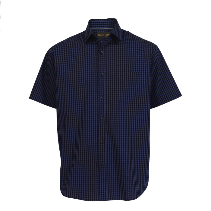 Mens Unity Check Lounge Short Sleeve Shirt