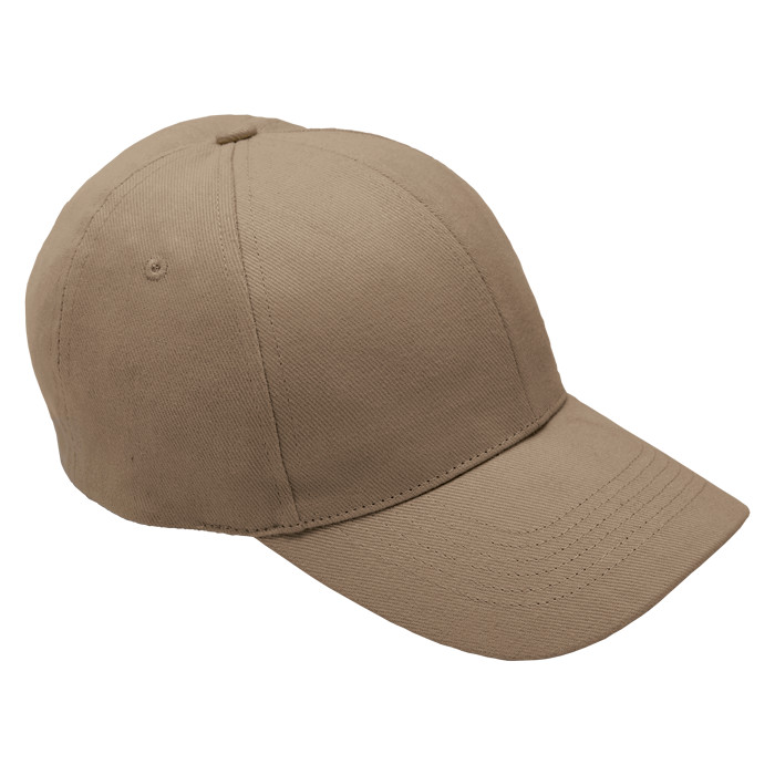 6 Panel Brushed Cotton Cap