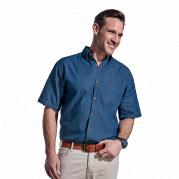 Denver Denim Shirt Short Sleeve Mens