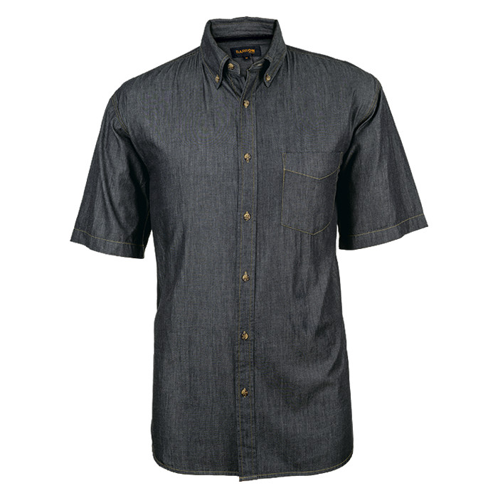 Denver Denim Shirt Short Sleeve Mens