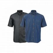 Denver Denim Shirt Short Sleeve Mens