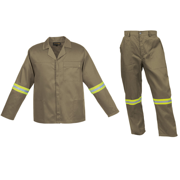 Budget Poly Cotton Conti Suit with Reflective Tape