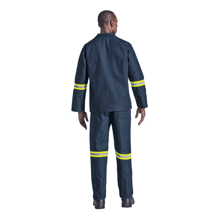 Budget 100% Cotton Conti Suit with Reflective Tape - Denim Blue