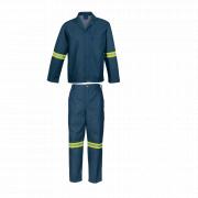 Budget 100% Cotton Conti Suit with Reflective Tape - Denim Blue