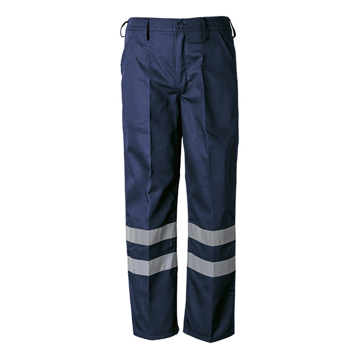 Premier Conti Trouser with Reflective Tape - Navy