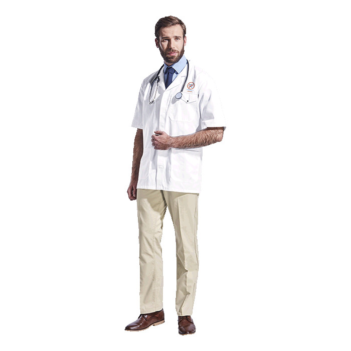 All-Purpose Lab Coat Short Sleeve White