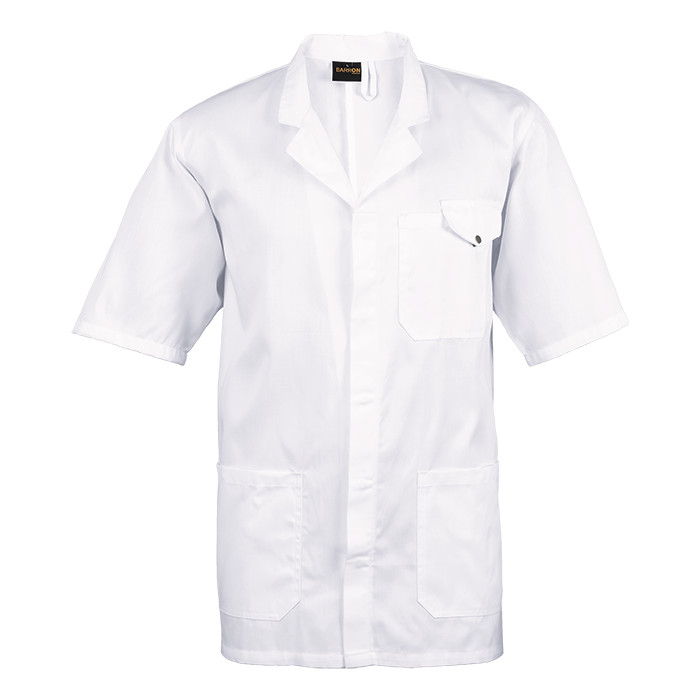 All-Purpose Lab Coat Short Sleeve White