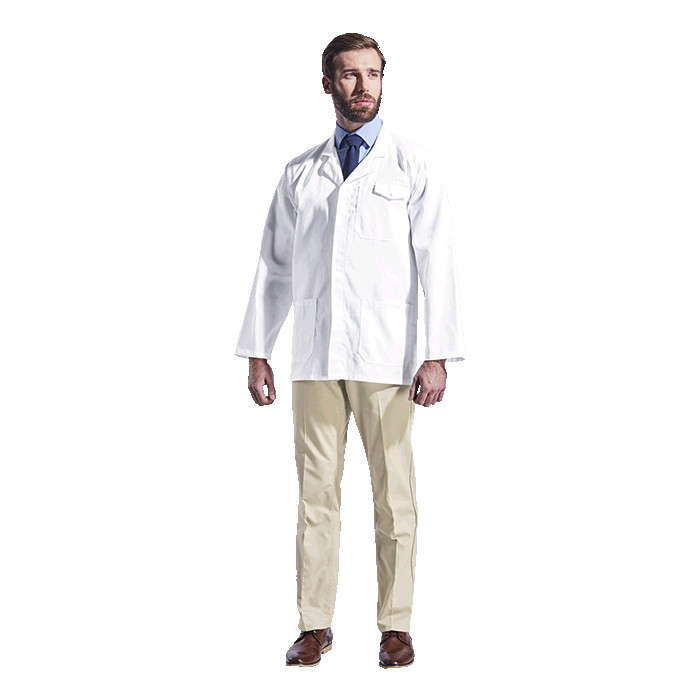 All-Purpose Lab Coat Long Sleeve White