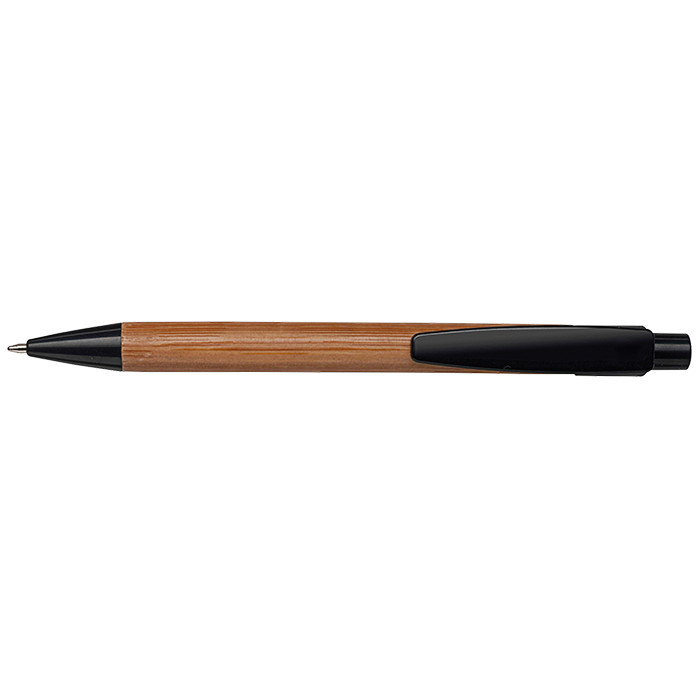 Bamboo Ballpoint Pen with Plastic Trims