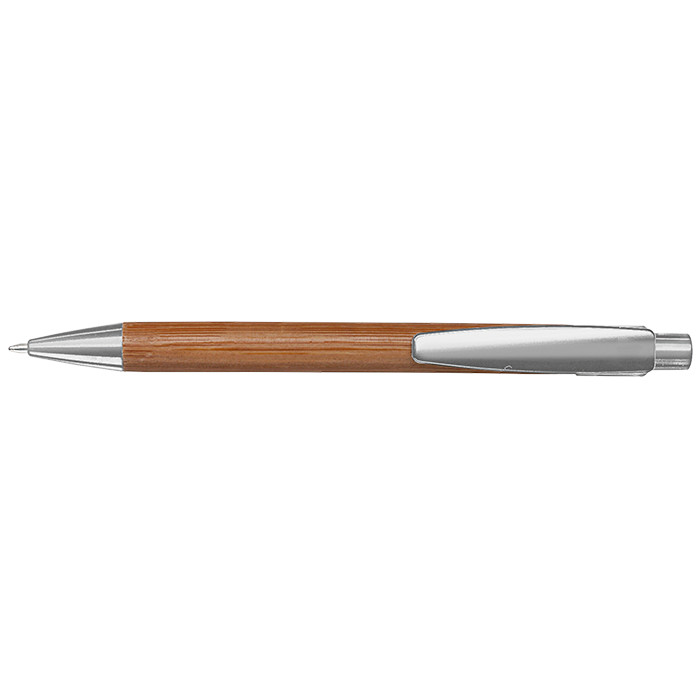 Bamboo Ballpoint Pen with Plastic Trims