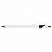 Slim White Barrel Ballpoint Pen