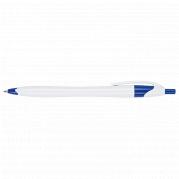 Slim White Barrel Ballpoint Pen