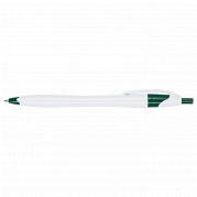 Slim White Barrel Ballpoint Pen