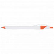 Slim White Barrel Ballpoint Pen