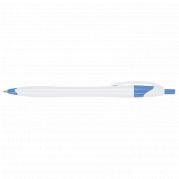 Slim White Barrel Ballpoint Pen