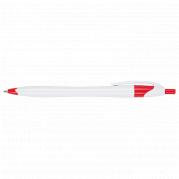 Slim White Barrel Ballpoint Pen