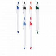 Slim White Barrel Ballpoint Pen