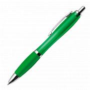 Curved Design Ballpoint Pen with Coloured Barrel