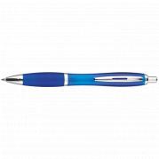 Curved Design Ballpoint Pen with Coloured Barrel