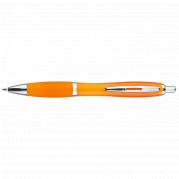 Curved Design Ballpoint Pen with Coloured Barrel