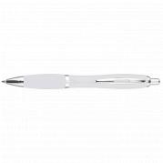 Curved Design Ballpoint Pen with Coloured Barrel